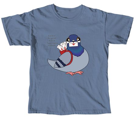 Pigeon love, a Blue Jean Comfort Colors Unisex Tee