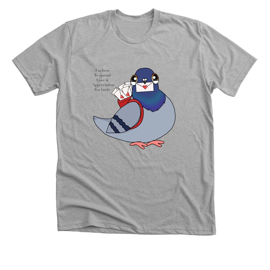 Pigeon love, a Athletic Heather Premium Unisex Tee