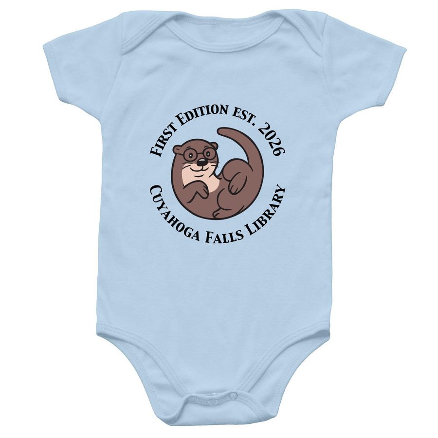 First Edition Est. 2026 / Baby, a Light Blue Infant Onesie