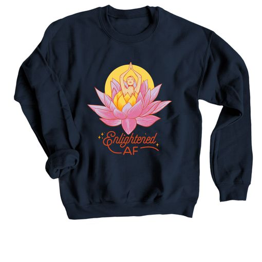 Enlightened AF Navy Sweatshirt