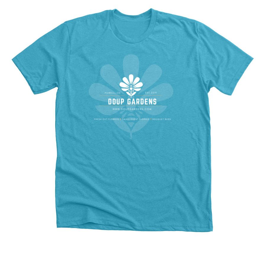 Doup Gardens, a Heather Aqua Premium Unisex Tee