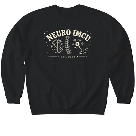 Neuro IMC Est 2026, a Black Softstyle Crewneck Sweatshirt