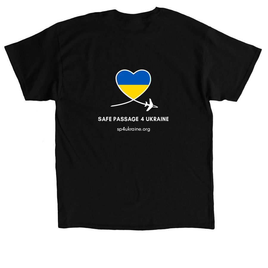 fuck putin pt. 2, a Black Classic Unisex Tee (back-view)