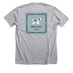 Spot's Place.&nbsp;, a Athletic Heather Premium Unisex Tee (back-view)