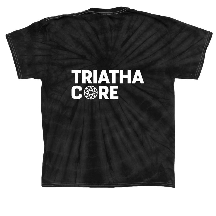 Hippie Shake, a Black Classic Tie Dye Tee (back-view)