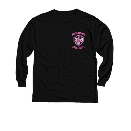 Girls Logo Collection, a Black Youth Long Sleeve Tee