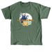 The Buzz?d Burro- We Bring The Party Animals, a Military Green Classic Unisex Tee