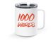 1000 Words Travel Mug, a White Stainless Steel Travel Mug