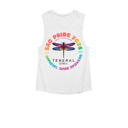 Staff Pride Shirts, a White Women's Muscle Tank