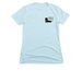COALDR Left Chest Logo, a Ice Blue Women's Slim Fit Tee