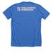 Collective Strength Beige Classic Logo, a Heather True Royal Premium Unisex Tee (back-view)