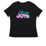 CCSD TLs, a Black Women's Relaxed V-Neck Tee (back-view)
