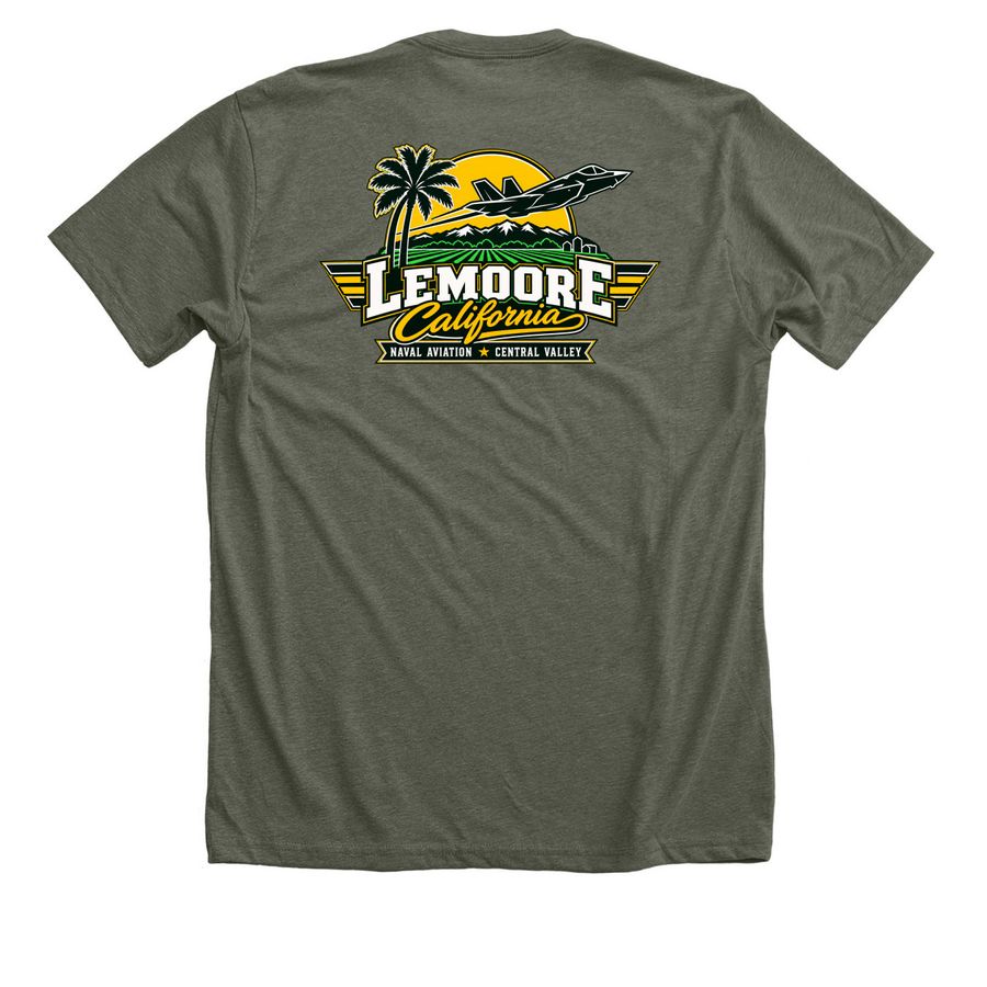 Lemoore f35 jets, a Heather Military Green Premium Unisex Tee