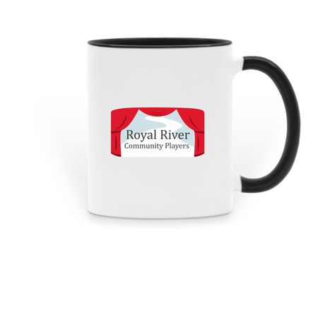 RRCP - Coffee Mug, a Black Two-Tone Ceramic Mug