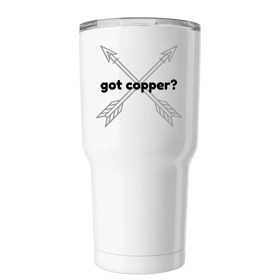 Menkes Disease Awareness Tumbler, a White Insulated Tumbler