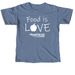 Food Is Love, a Blue Jean Comfort Colors Unisex Tee