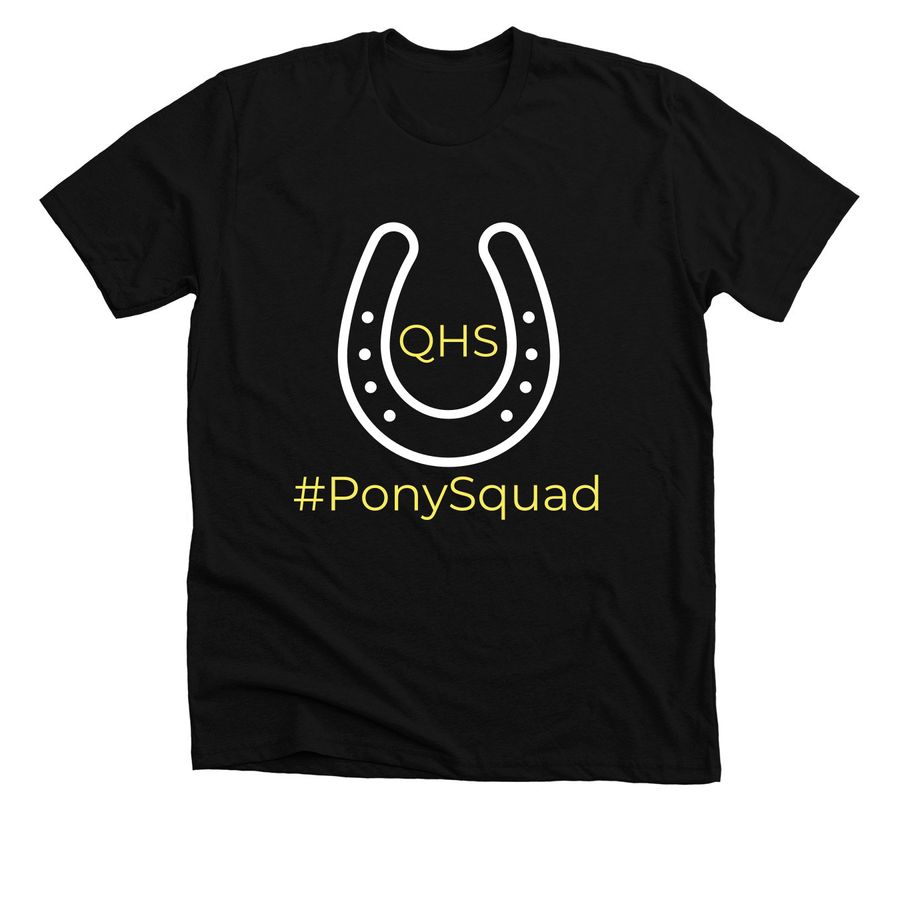 QHS Pony Squad, a Solid Black Blend Premium Unisex Tee