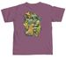 Dino Nuggets, a Berry Comfort Colors Unisex Tee (back-view)