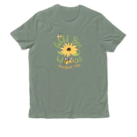 Wild Bee Woods, a Matcha Green Allmade Organic Cotton Unisex Tee