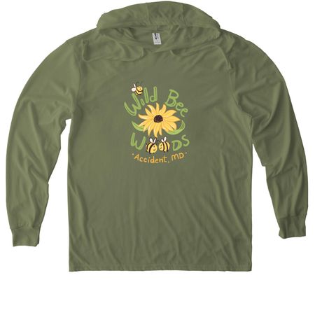 Wild Bee Woods, a Olive You Green Allmade Eco Triblend Hoodie Tee