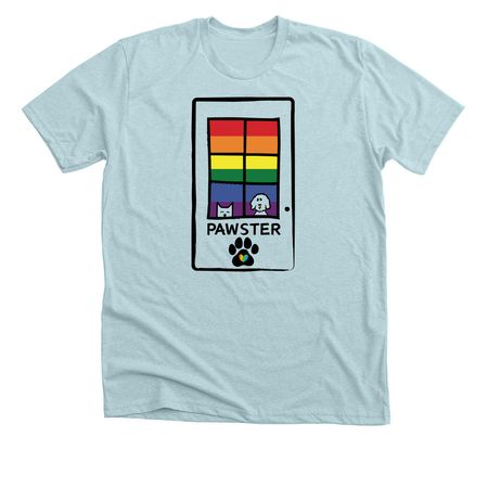 2026 Pawster Pride Shirt, a Heather Ice Blue Premium Unisex Tee