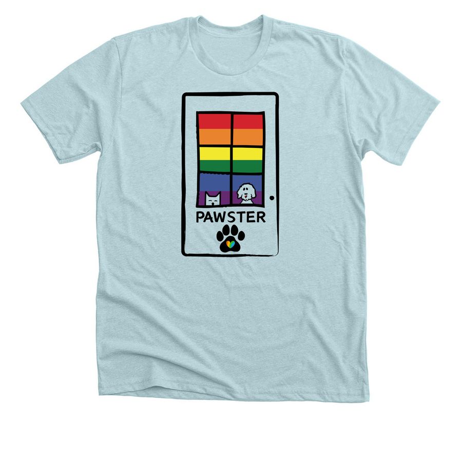 2026 Pawster Pride Shirt, a Heather Ice Blue Premium Unisex Tee