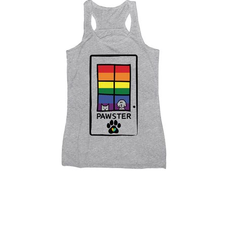 2026 Pawster Pride Shirt, a Athletic Heather Women's Racerback
