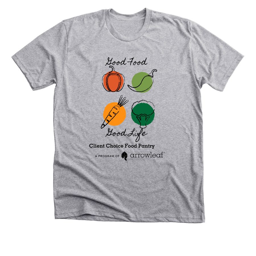 Good Food - Good Life, a Athletic Heather Premium Unisex Tee