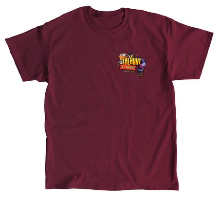 The Hunt All Aboard Small Print, a Maroon Classic Unisex Tee