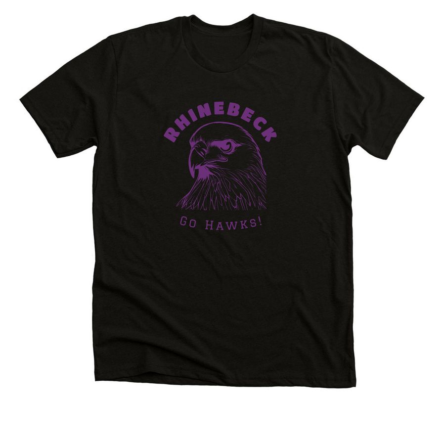 Color Me Hawk proud--Now in Purple!, a Black Heather Premium Unisex Tee