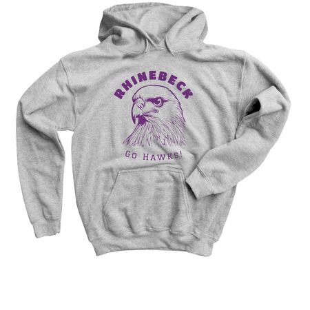 Color Me Hawk proud--Now in Purple!, a Sport Grey Youth Pullover Hoodie