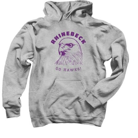 Color Me Hawk proud--Now in Purple!, a Sport Grey Pullover Hoodie