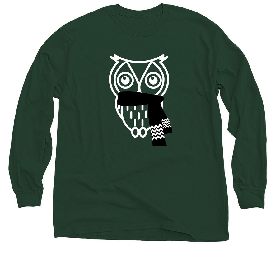 Long Owl Tee ll, a Forest Green Classic Long Sleeve Tee
