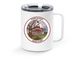 Official AOP Merch, a White Stainless Steel Travel Mug