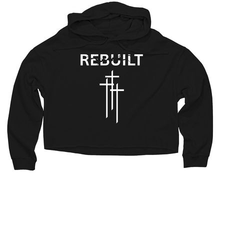 Rebuilt, a Black Women?s Lightweight Cropped Hoodie
