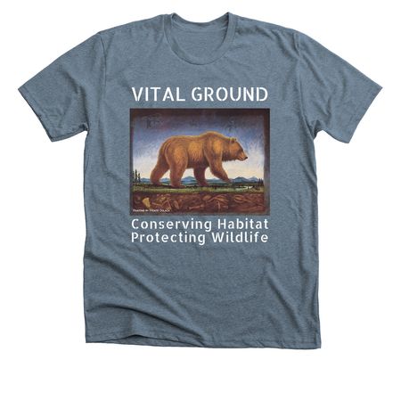Vital Ground, a Heather Slate Premium Unisex Tee