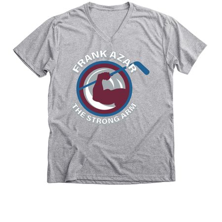Frank Azar The Strong Arm Hockey, a Athletic Heather Premium V-Neck Tee