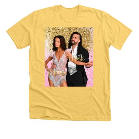 Team Tink (Maura & Mark DWTS), a Heather Yellow Gold Premium Unisex Tee