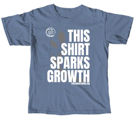 This Shirt Sparks Growth, a Blue Jean Comfort Colors Unisex Tee