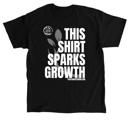This Shirt Sparks Growth, a Black Classic Unisex Tee