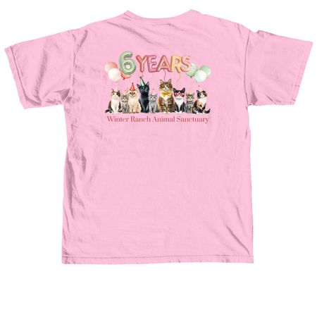 6 Year Rescue-Versary, a Blossom Comfort Colors Unisex Tee