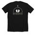 Montgomery County Safe Sleep, a Solid Black Blend Premium Unisex Tee (back-view)