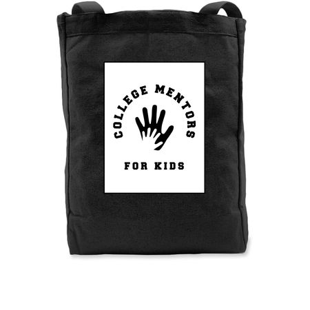 College Mentors Tote, a Black Recycled Cotton Tote Bag