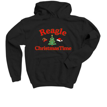 ChristmasTime Youth Hoodie, a Black Youth Pullover Hoodie
