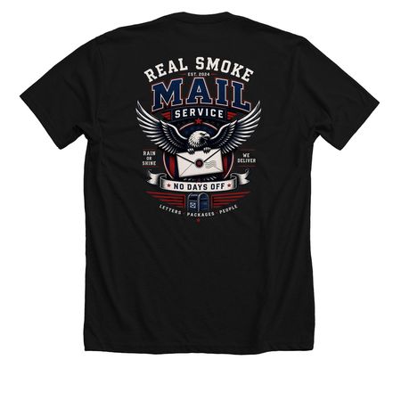 You've Got Mail, a Solid Black Blend Premium Unisex Tee (back-view)