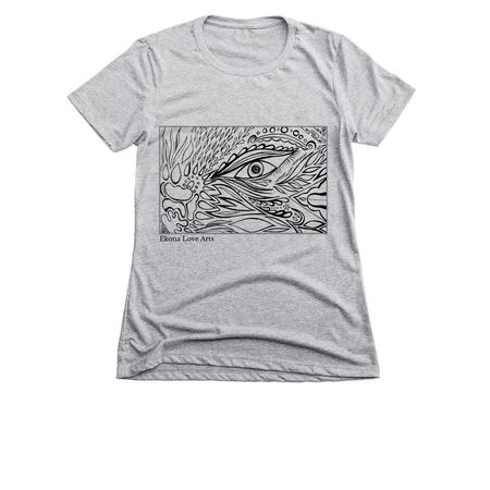 Can You See It? Apparel, a Dark Heather Grey Women's Slim Fit Tee