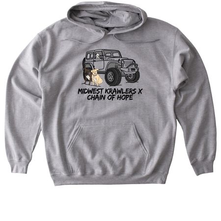 MWK x COH 2026, a Sport Grey Gildan Softstyle Pullover Hoodie