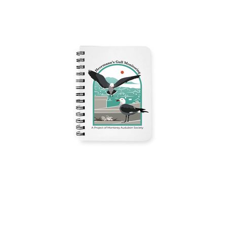 Heermann's Gull Notebook, a White Spiral Notebook