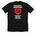 TogethER we Care!, a Solid Black Blend Premium Unisex Tee (back-view)