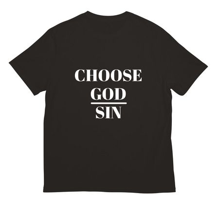 Choose God over sin Month, a Deep Black All-American Unisex Tee